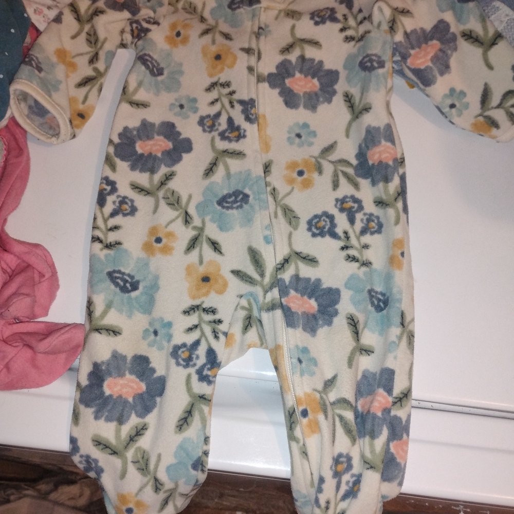 Charming Floral Kids Footie